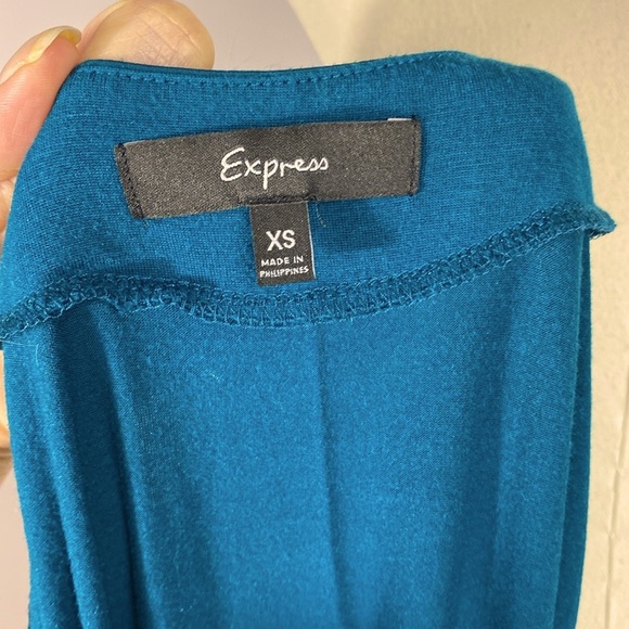 Express Teal Sequin Trim Dress size XS - Picture 10 of 10